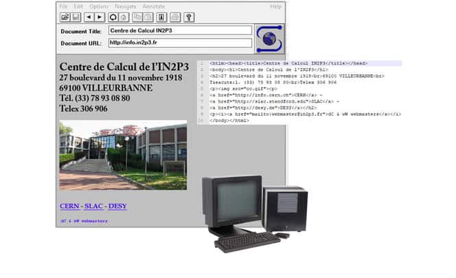 Premier site internet Français